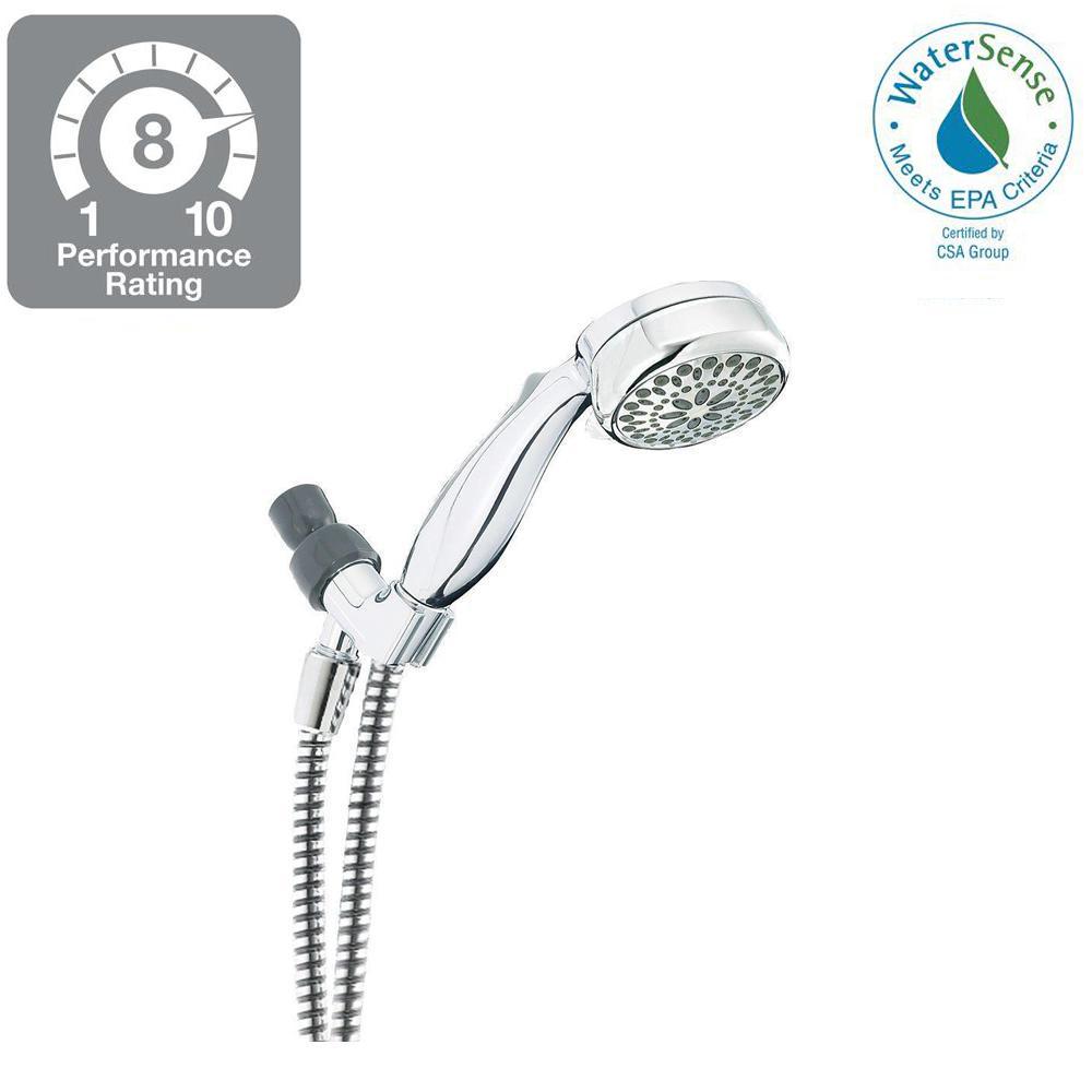 Delta 7 Spray 3 4 In Single Wall Mount Handheld Shower Head In