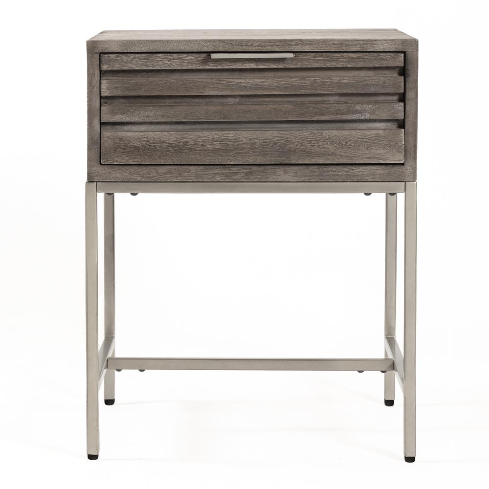 Madeleine Home Wilton Grey Wash Mango Wood Bed Side Table Mh Tb