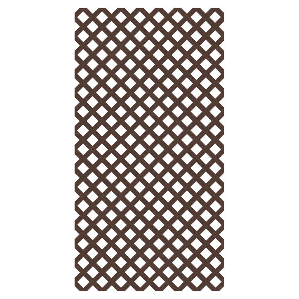 dark brown vinyl lattice panels