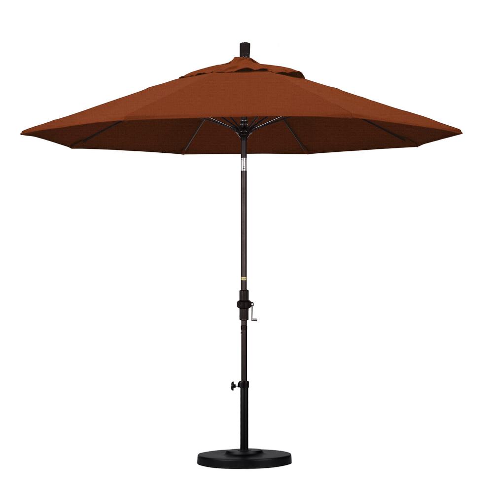 California Umbrella 9 ft. Fiberglass Collar Tilt Patio Umbrella in