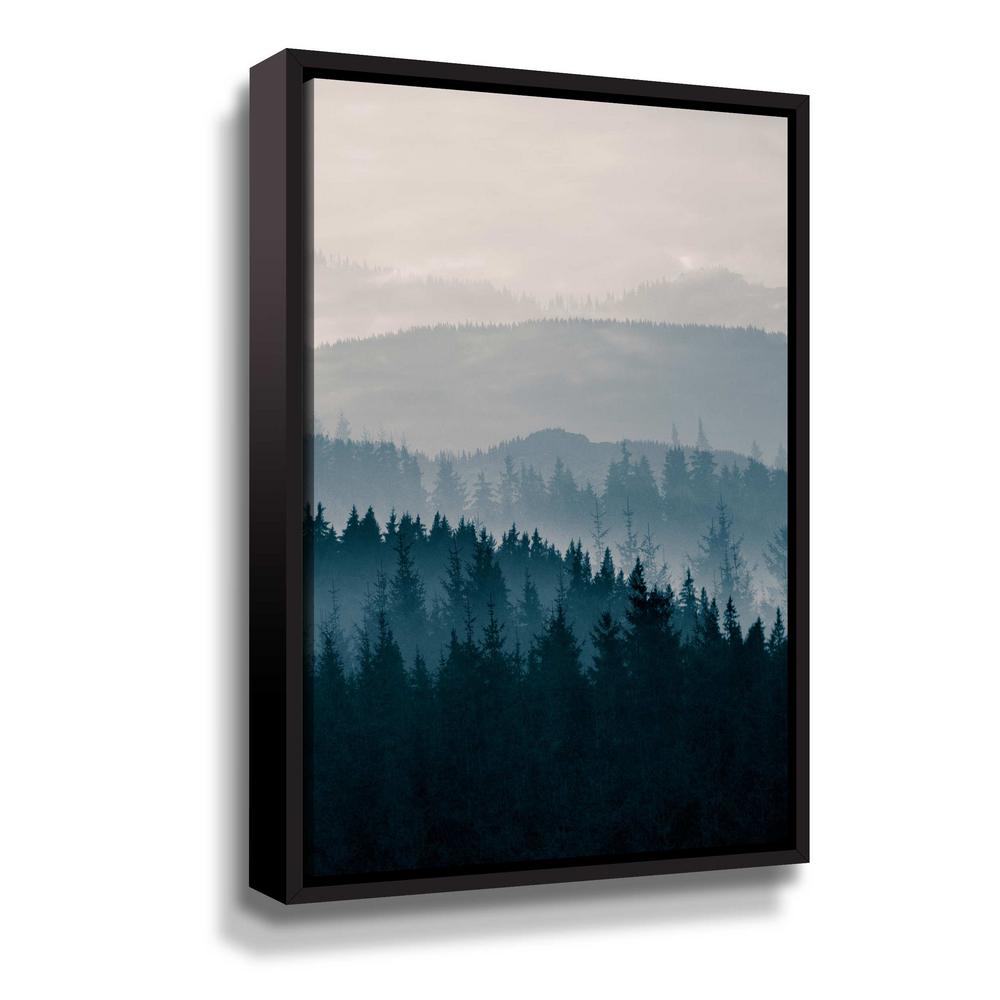 Artwall Blue Mountains I By Photoinc Studio Framed Canvas Wall Art 5pst232a1218f The Home Depot
