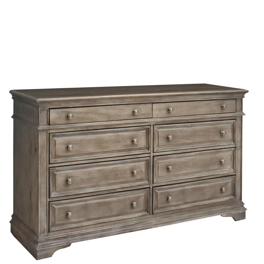 Steve Silver Highland Park 8Drawer Driftwood Dresser (66 in. Depth x