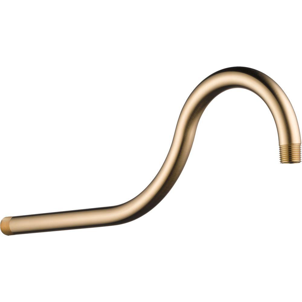 Delta Addison 16 In Shower Arm In Champagne Bronze RP61273CZ The   Champagne Bronze Delta Shower Arms Rp61273cz 64 1000 