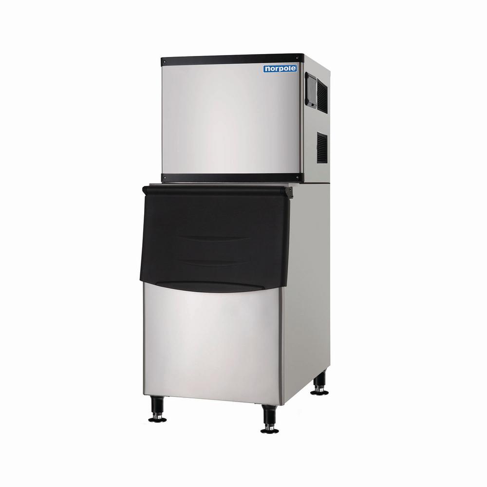 Norpole 350 lbs. Freestanding Commercial Ice Maker in Stainless Steel