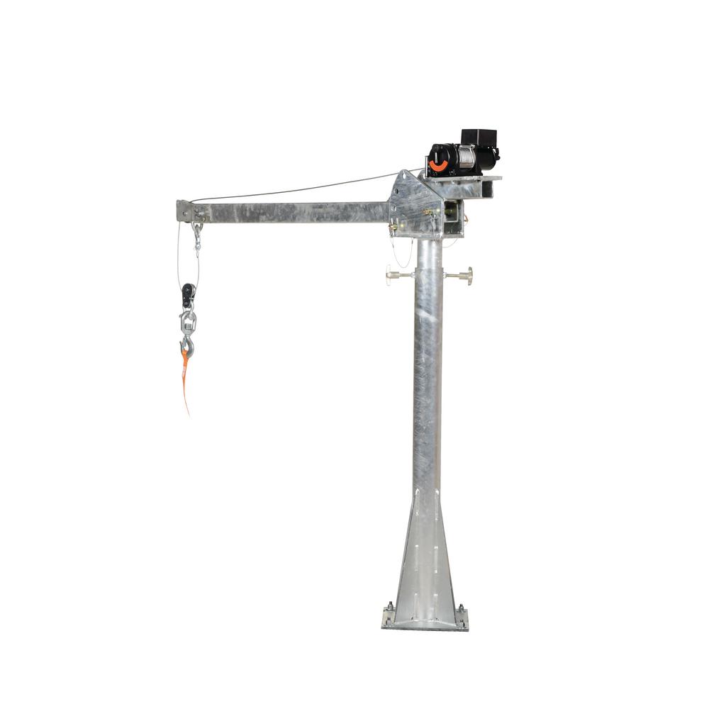 Vestil 2,000 lb. 4 ft. to 7 ft. Galvanized DC Powered Adjustable Boom