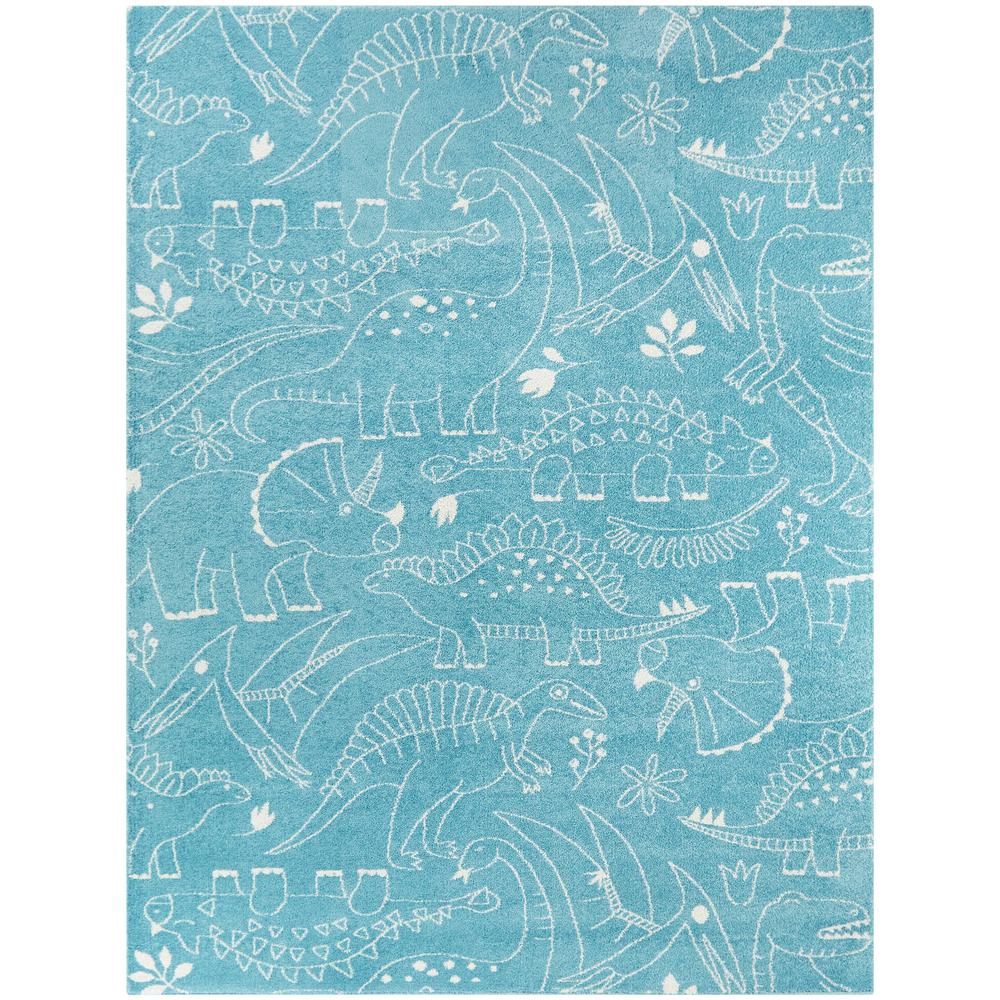 teal nursery rug