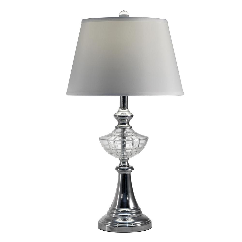 polished chrome table lamp