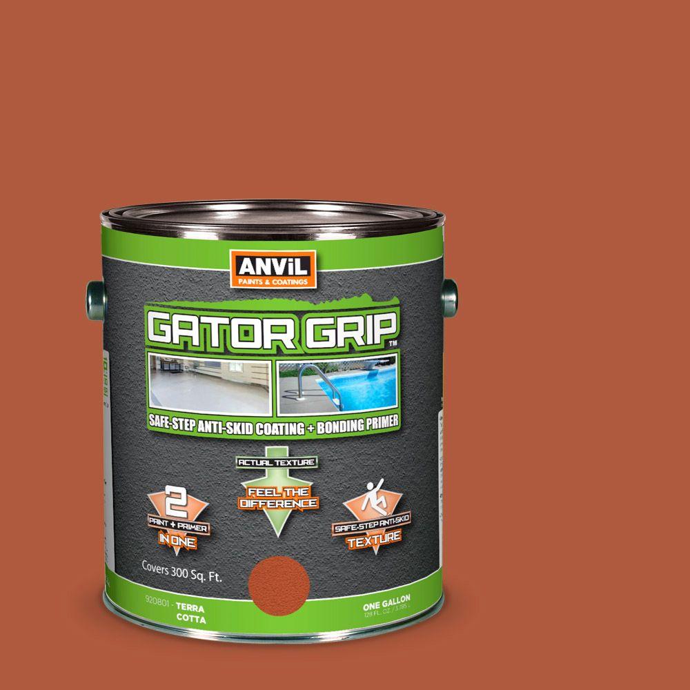 Anvil Semi-Transparent Concrete Stain Penetrating Acrylic Interior-Exterior Color Midnight- 1 Gallon (760428231010)