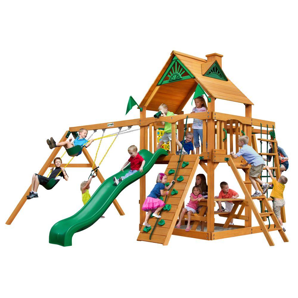 Gorilla Playsets Navigator with Amber Posts Cedar Playset010020AP