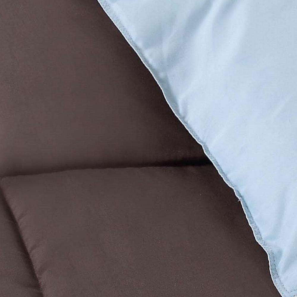 Truly Soft Everyday 3 Piece Chocolate And Light Blue King