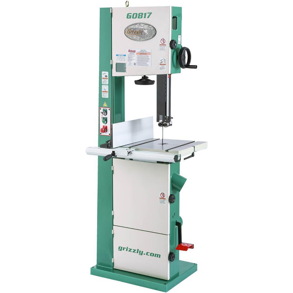 Grizzly Industrial Super HeavyDuty 14" Resaw Bandsaw with Foot Brake