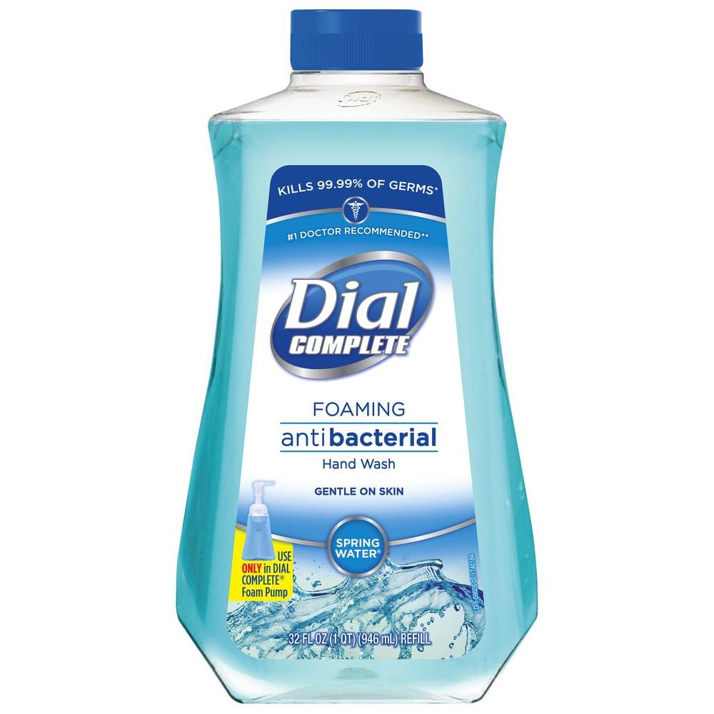 DIAL 32 oz. Foaming Hand Soap Spring Water Refill-1778144 - The Home Depot