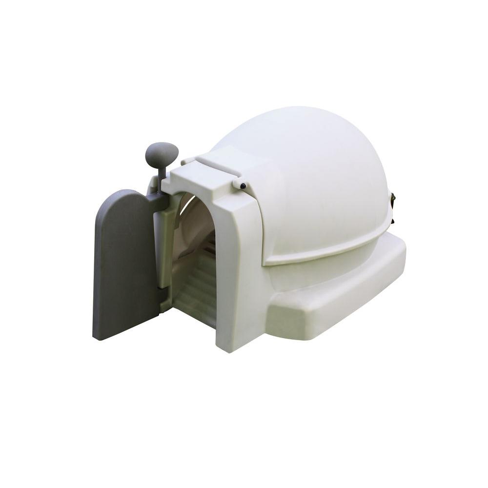 Cool Gray Quad Chicken CoopQCOOPCG2C The Home Depot