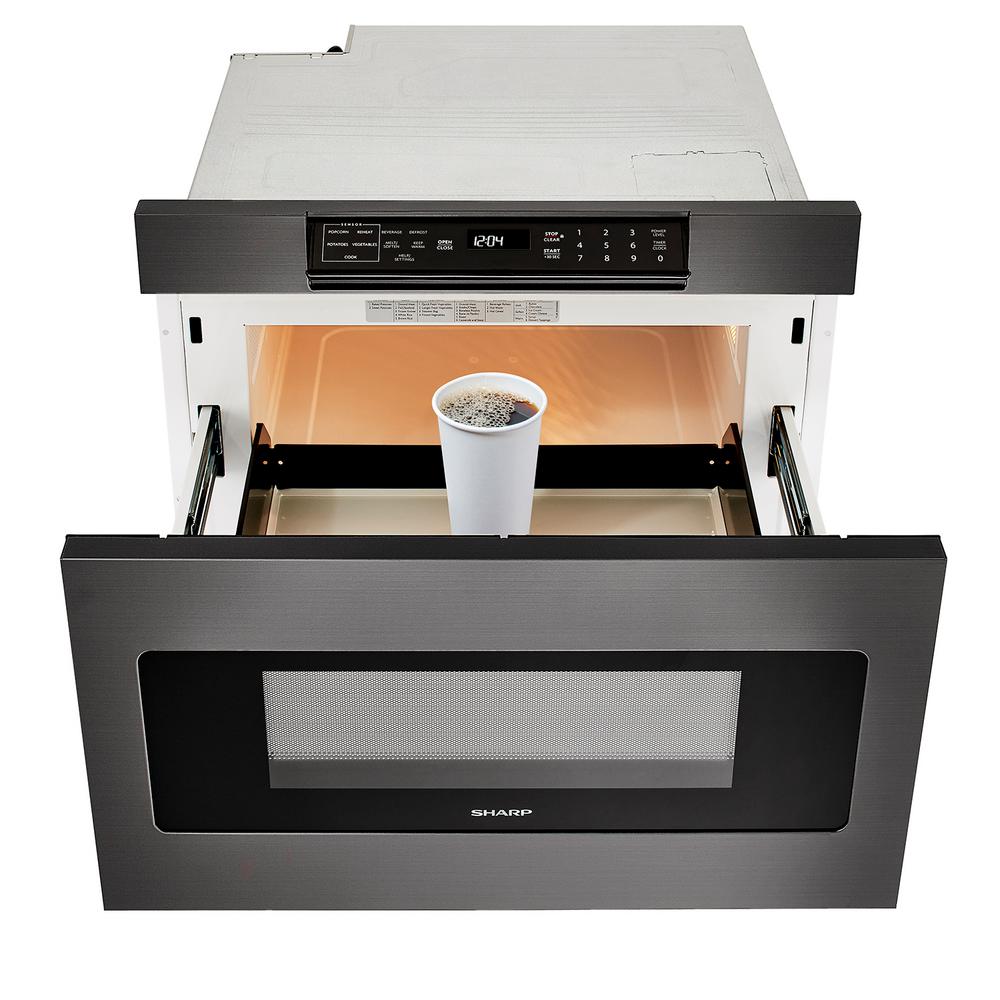Sharp 24 In 1 2 Cu Ft Built Microwave Drawer With Concealed 1 2 Cu Ft Built In Microwave Drawer