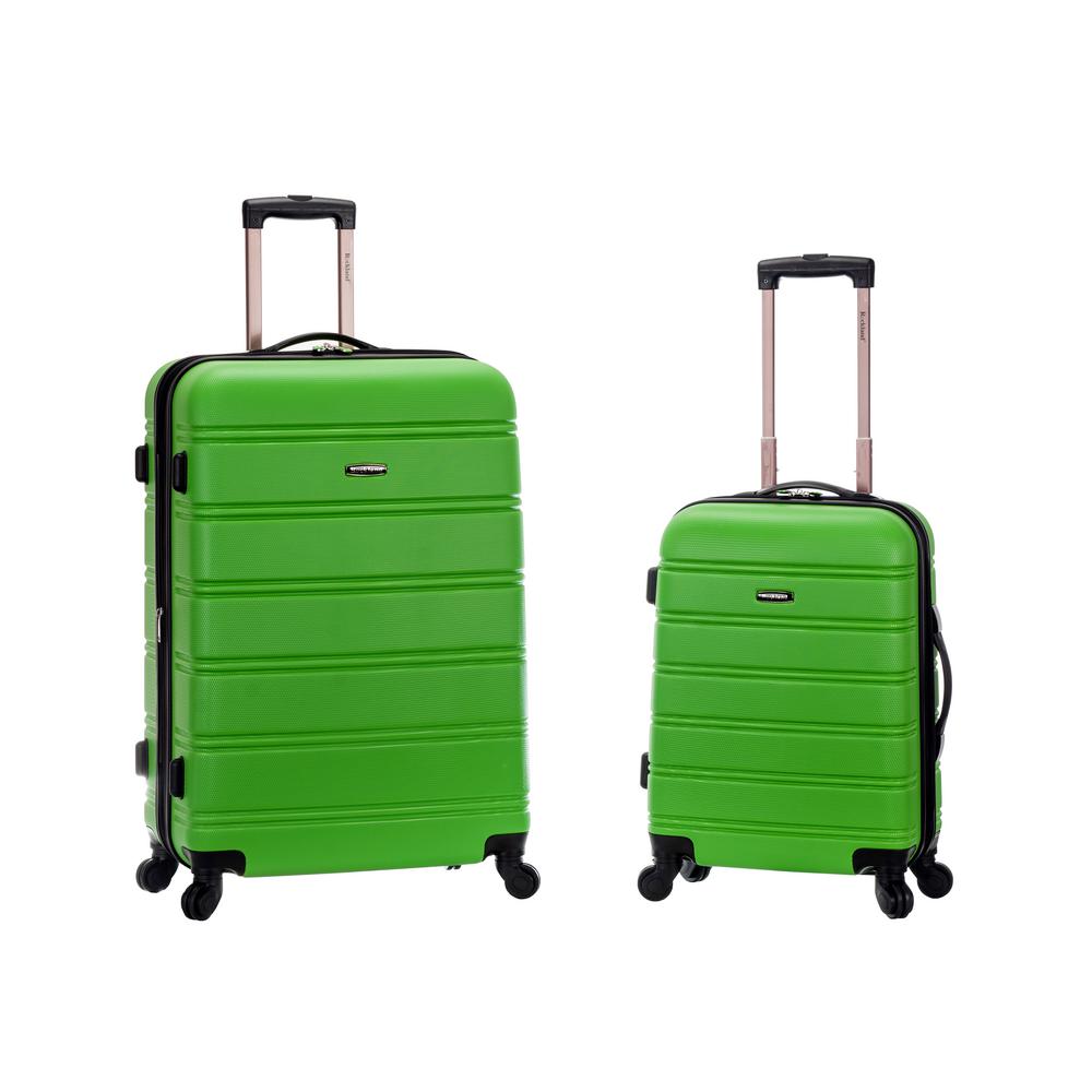 rockland melbourne 2 piece luggage set