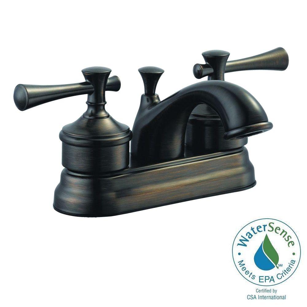 Design House Ironwood 4 in. Centerset 2Handle Bathroom Faucet in