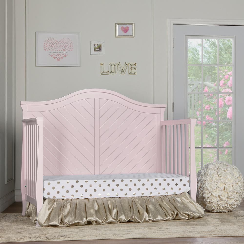 blush pink crib