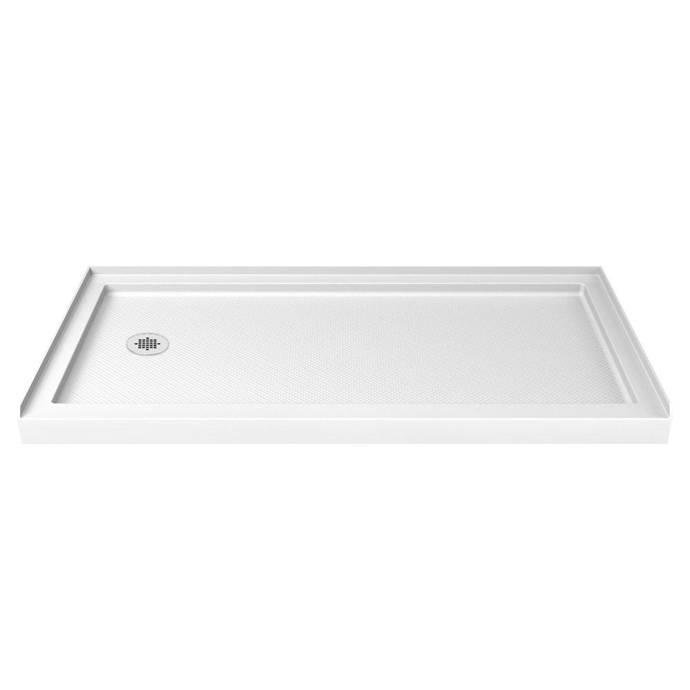 DreamLine SlimLine 36 In. X 36 In. Single Threshold Shower Base In ...