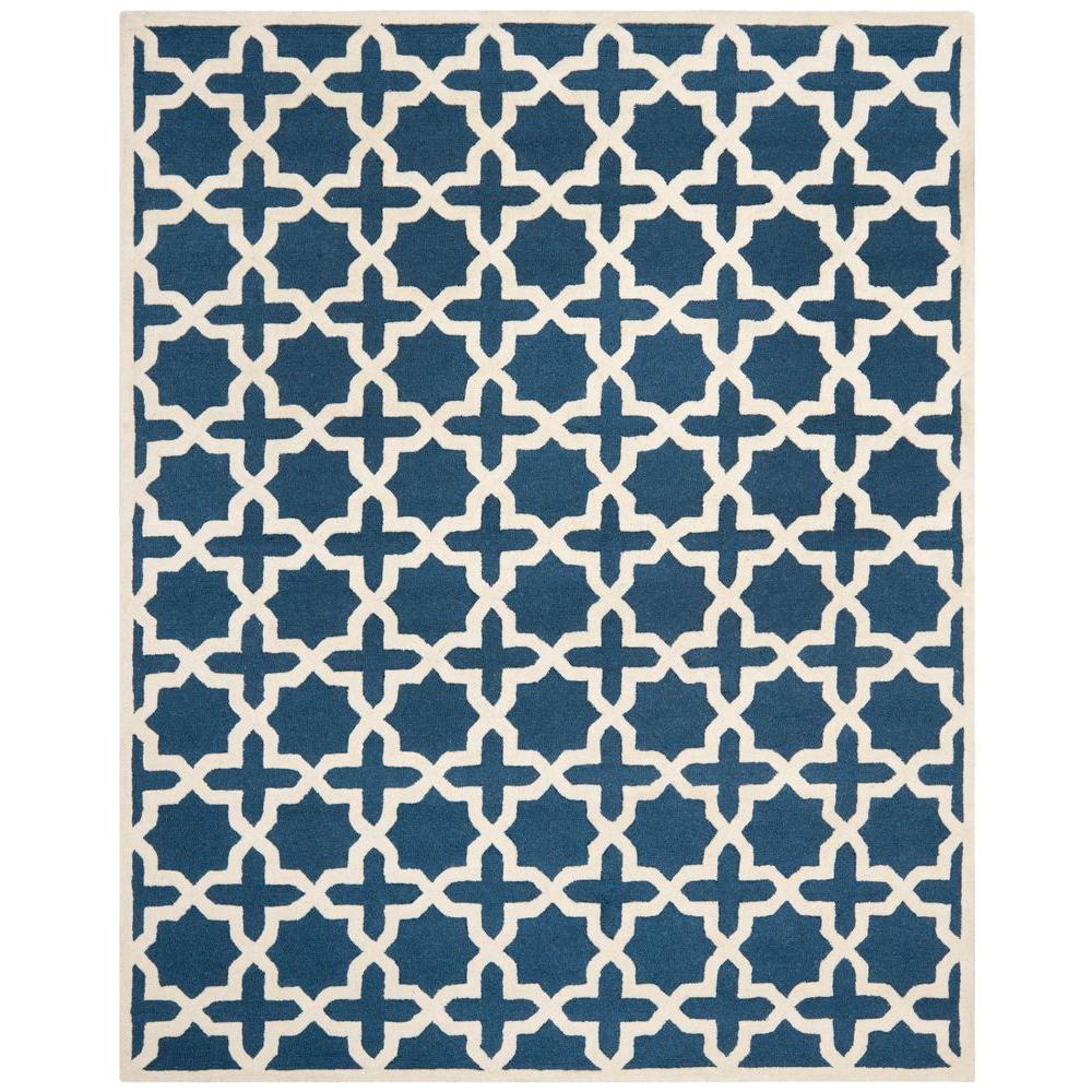 Safavieh Cambridge Navy Blue/Ivory 3 ft. x 5 ft. Area RugCAM144G3