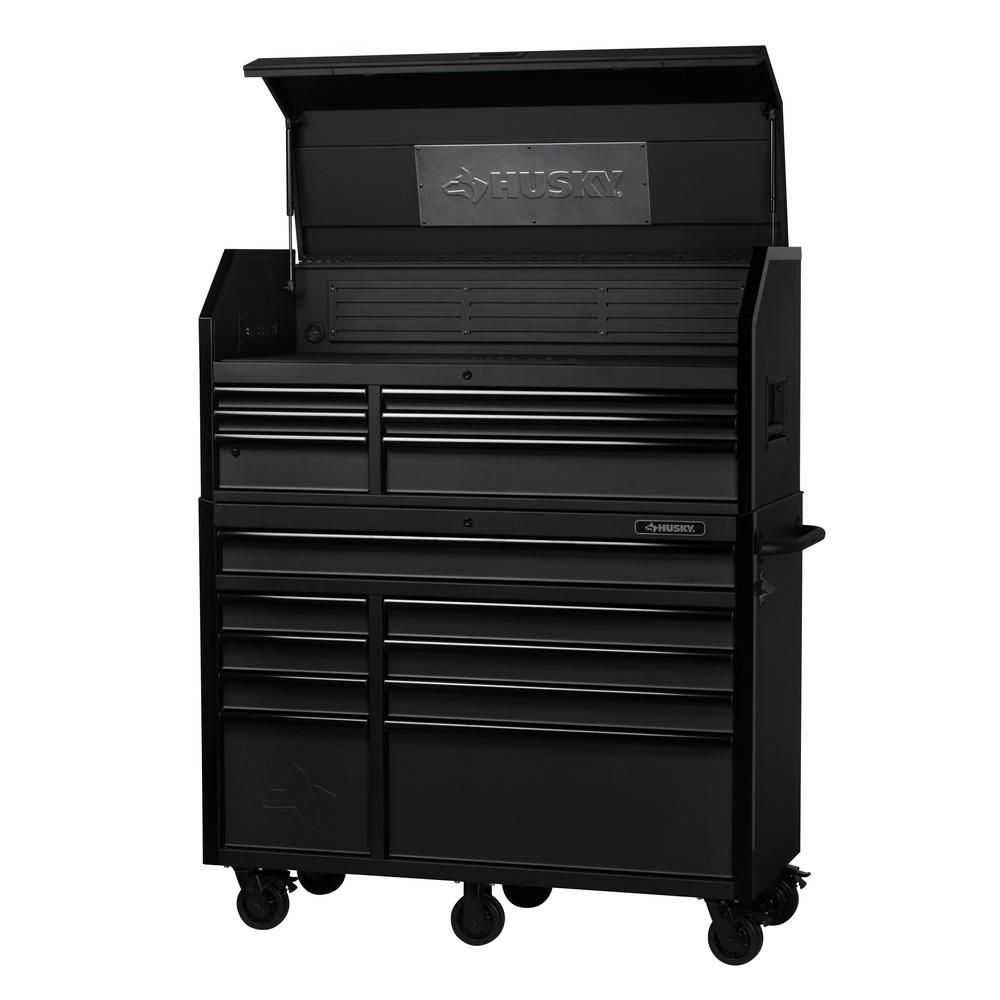 Husky 61 In W 10 Drawer 1 Door Combination Tool Chest And Rolling