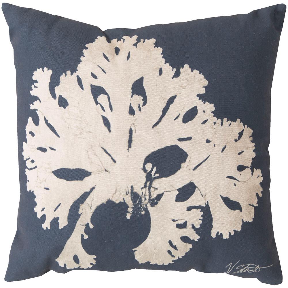 Artistic Weavers Cairns Navy Solid Polyester 20 In X 20 In Throw