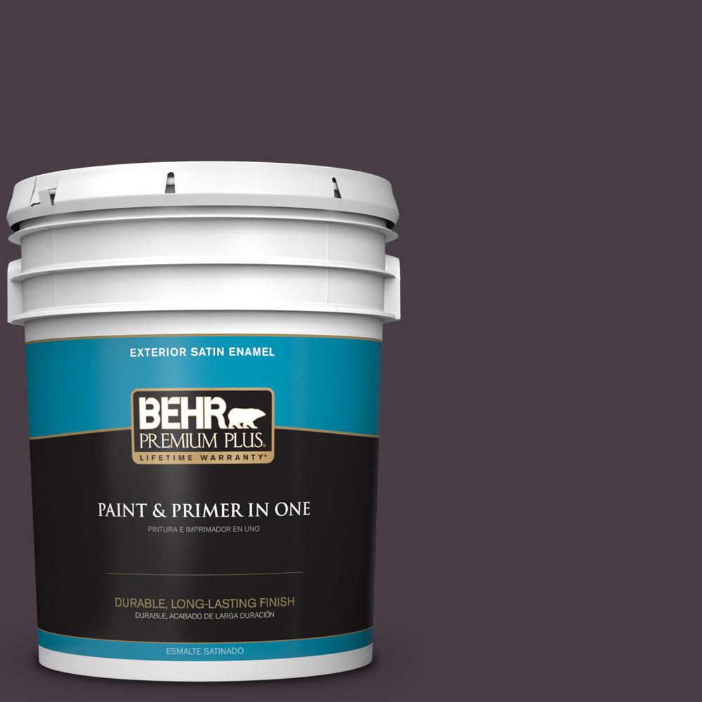 BEHR Premium Plus Ultra 5gal. 620F6 Purple Orchid Satin Enamel
