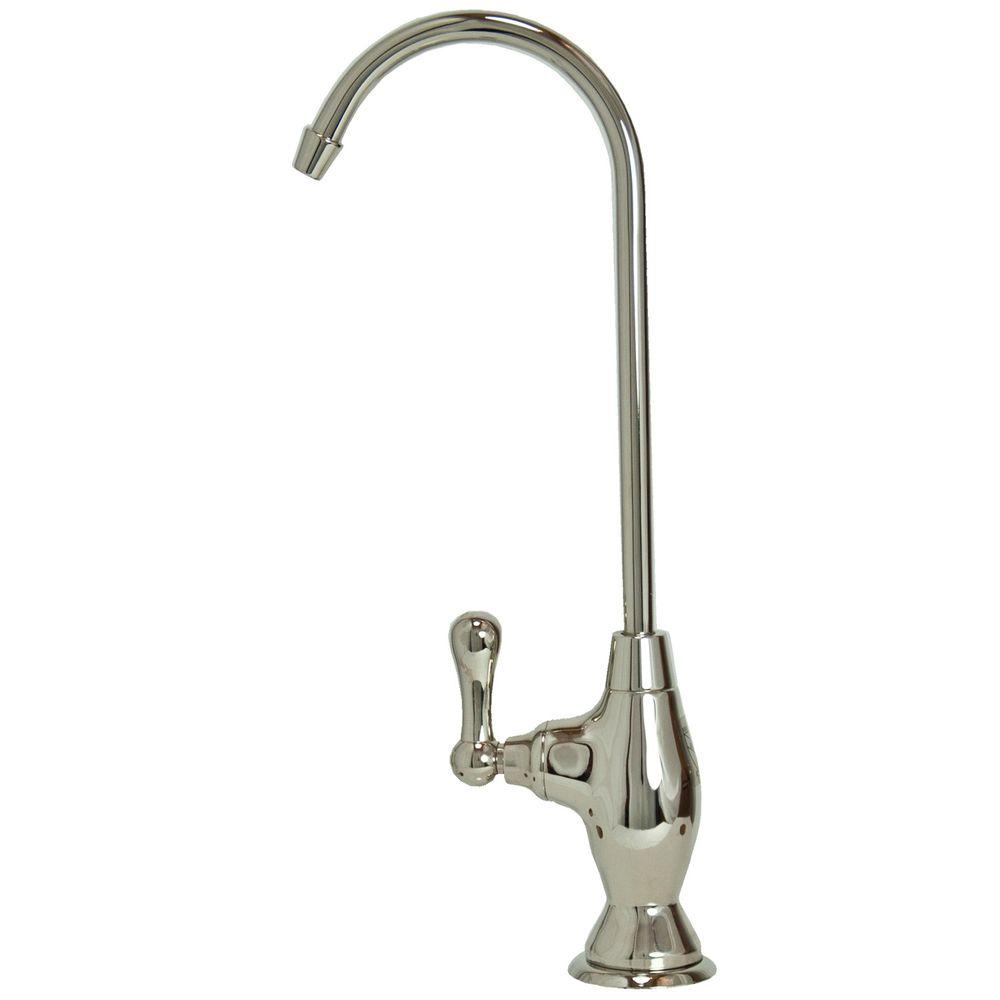 Single Handle Standard Kitchen Faucet In Polished Nickel