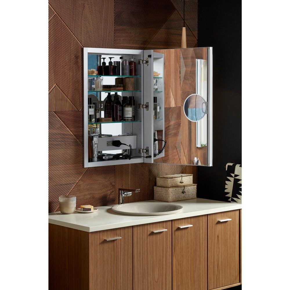 Kohler Verdera 30 In H X 20 W Surface Mount Lighted Medicine Cabinet 99003 Tl Na The Home Depot - Lighted Medicine Cabinets With Magnifying Mirror Kohler Verdera 30 In H X 20 W Surface Mount Lighted Medicine Cabinet 99003 Tl Na The Home Depot - Lighted Medicine Cabinets With Magnifying Mirror