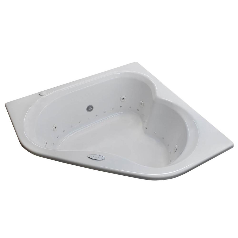 Universal Tubs Beryl Diamond 5 ft. Acrylic Corner Drop-in Whirlpool Air Bathtub... by Universal Tubs