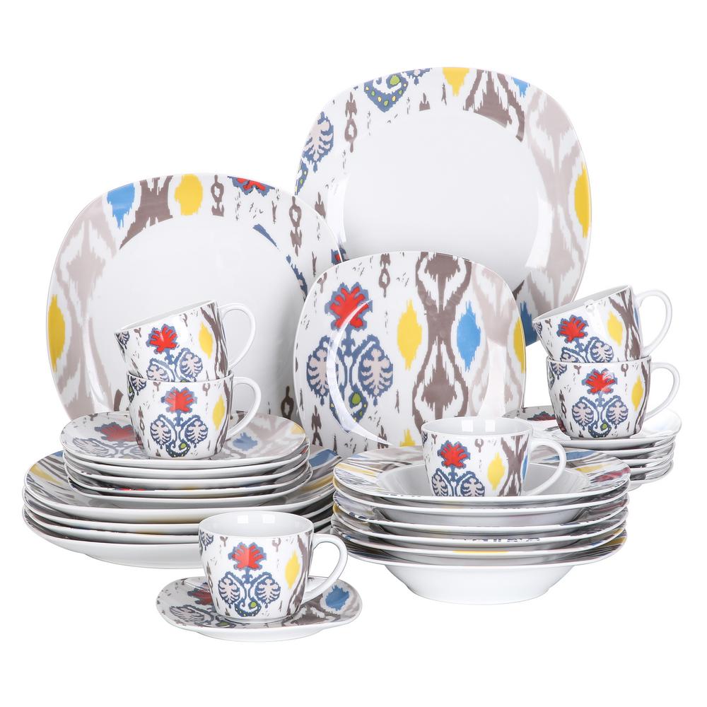 dinner set with cups