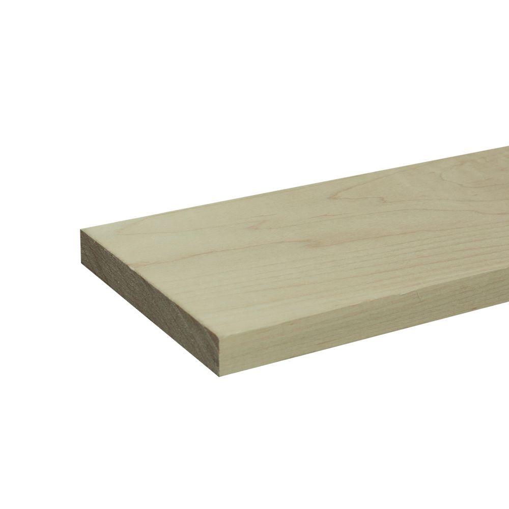 Builders Choice 1 in. x 6 in. x 8 ft. S4S Maple Board (2Piece/Bundle