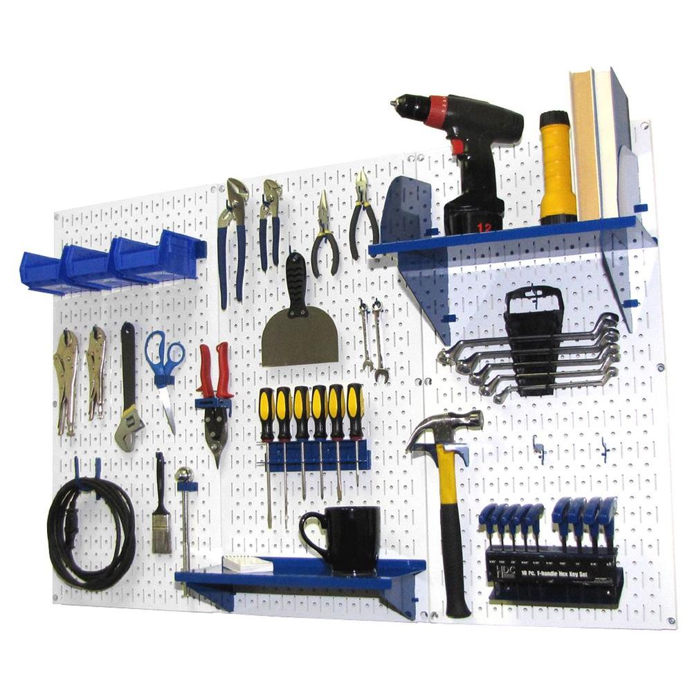 Wall Control 32 in. x 48 in. Metal Pegboard Standard Tool Storage Kit