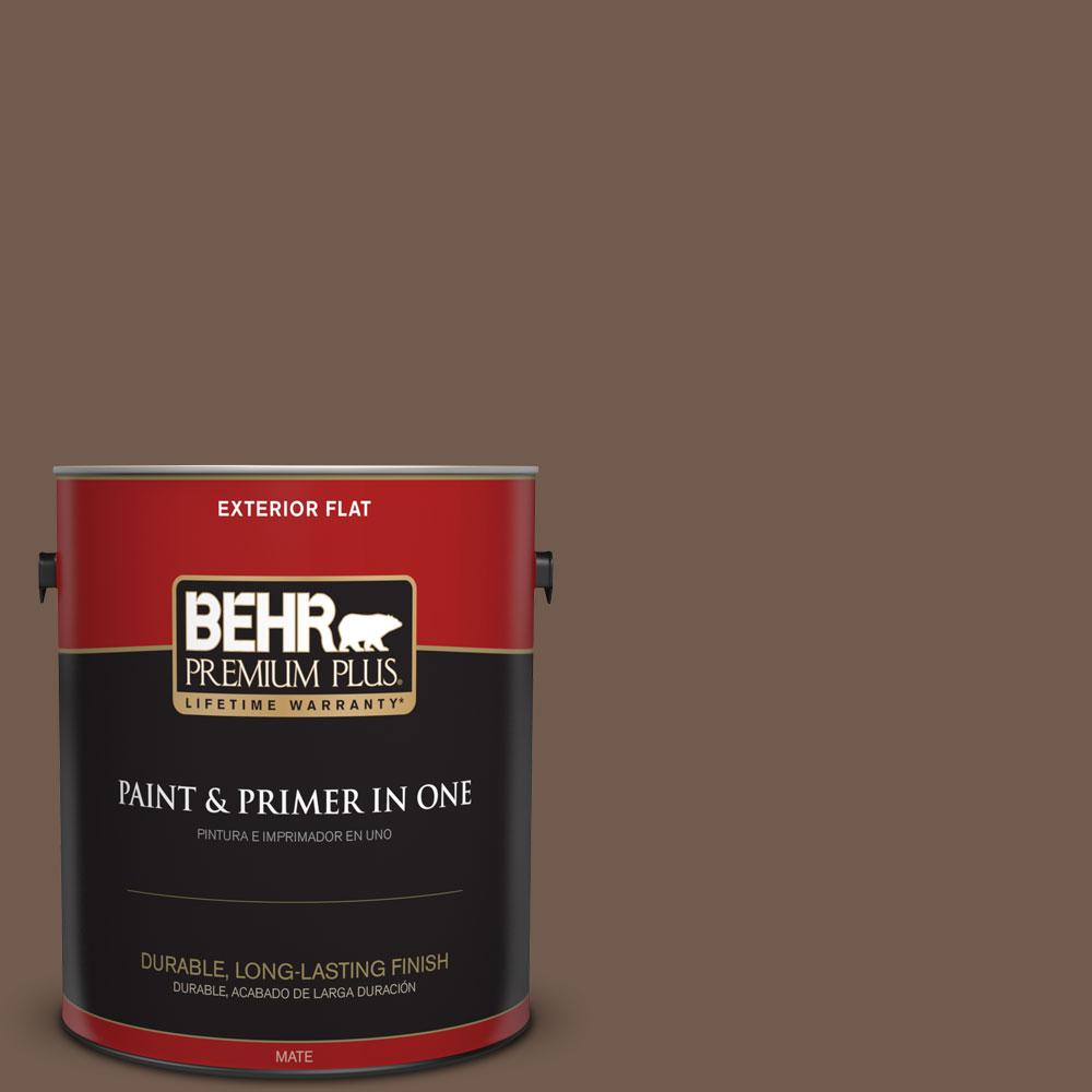 Behr Premium Plus 1 Gal Ppf 52 Rich Brown Flat Exterior Paint Ppf 52 Rich Brown Flat Exterior Paint