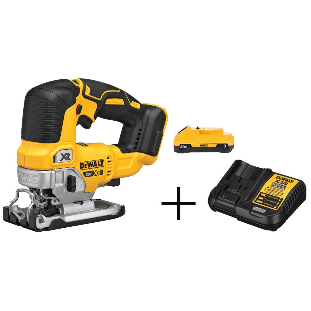 DEWALT 20Volt MAX LithiumIon Brushless Cordless Jigsaw With Free
