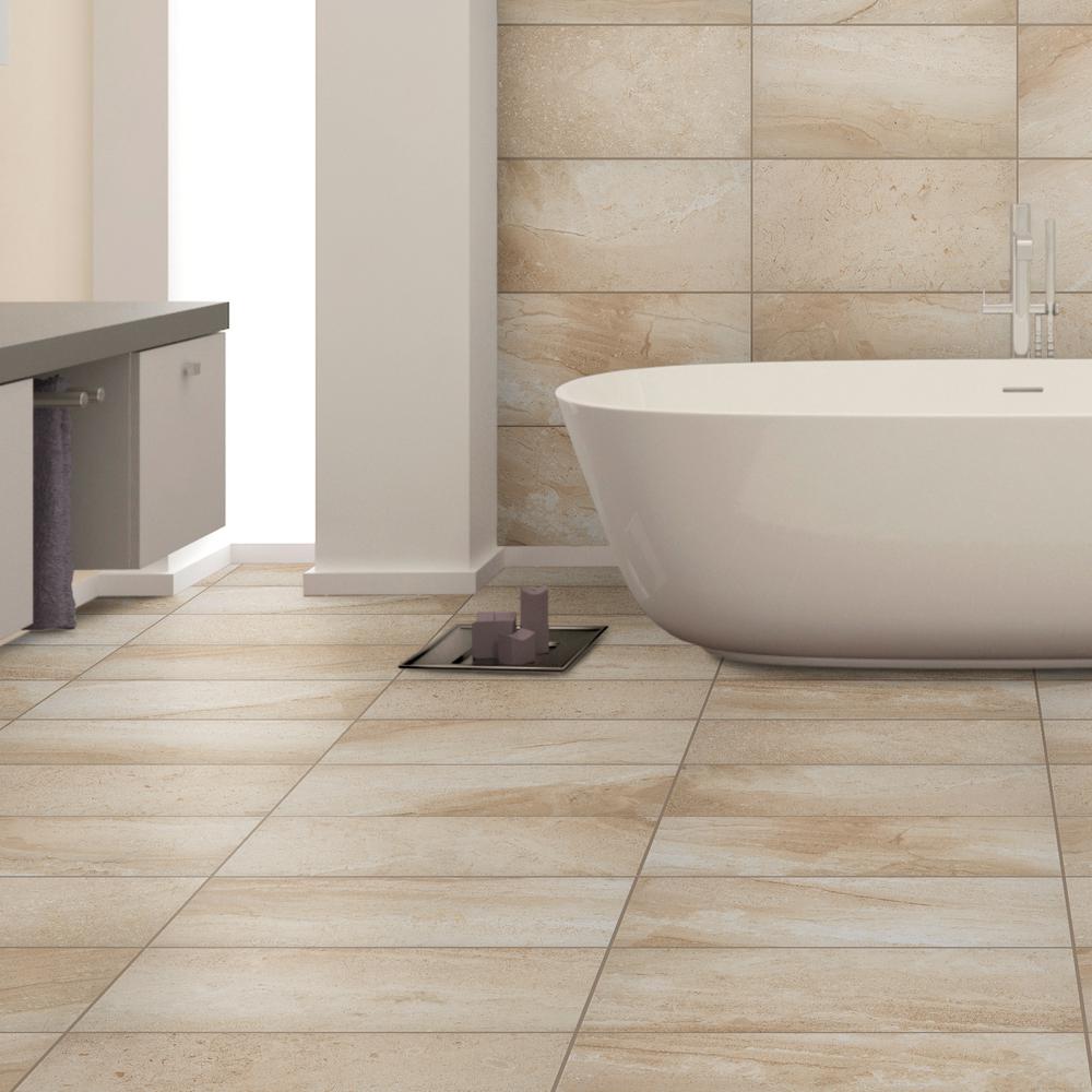 Florida Tile Home Collection Elegance Beige 12 In X 24 Porcelain Floor And Wall 13 62 Sq Ft Case Chdeelg0112x24 The Depot - Marble Bathroom Tile Home Depot Florida Tile Home Collection Elegance Beige 12 In X 24 Porcelain Floor And Wall 13 62 Sq Ft Case Chdeelg0112x24 The Depot - Marble Bathroom Tile Home Depot