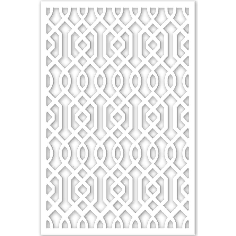 painting white vinyl lattice panels