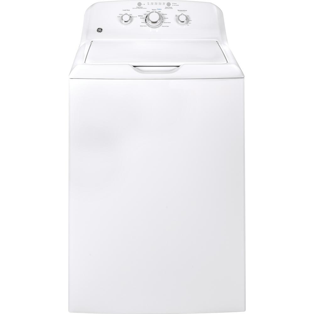 GE 3.8 cu. ft. White Top Load Washing Machine-GTW330ASKWW - The Home Depot