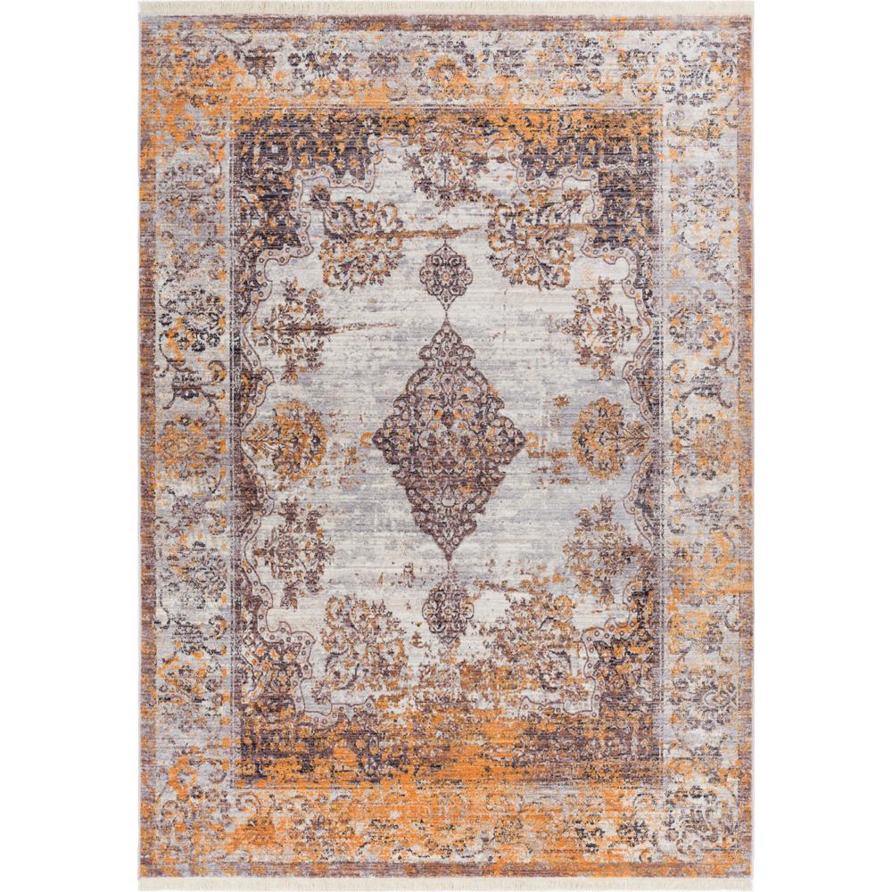 Well Woven Global Treasures Zahra Gold 2 Ft X 3 Modern Vintage Medallion Antique Look Area Rug