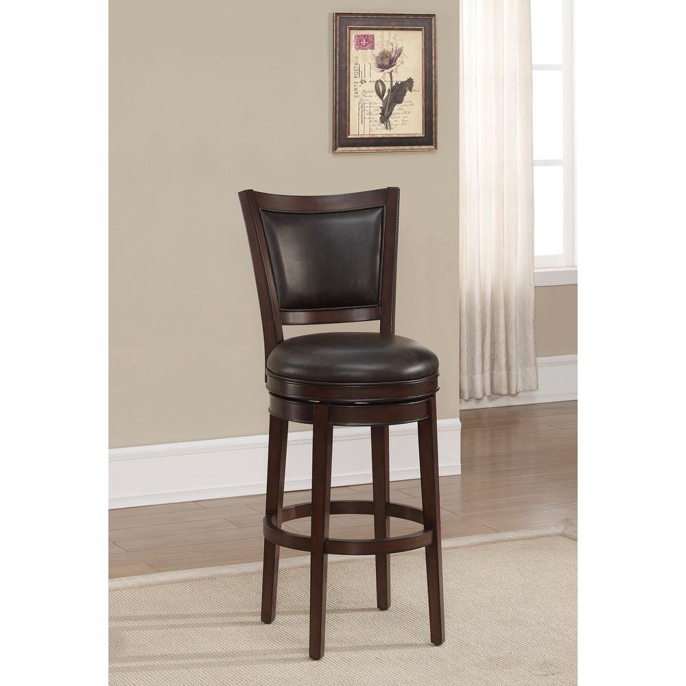 Bar Stool American Heritage Gray Stools Kitchen Dining Navajo Cushioned Bar Stool