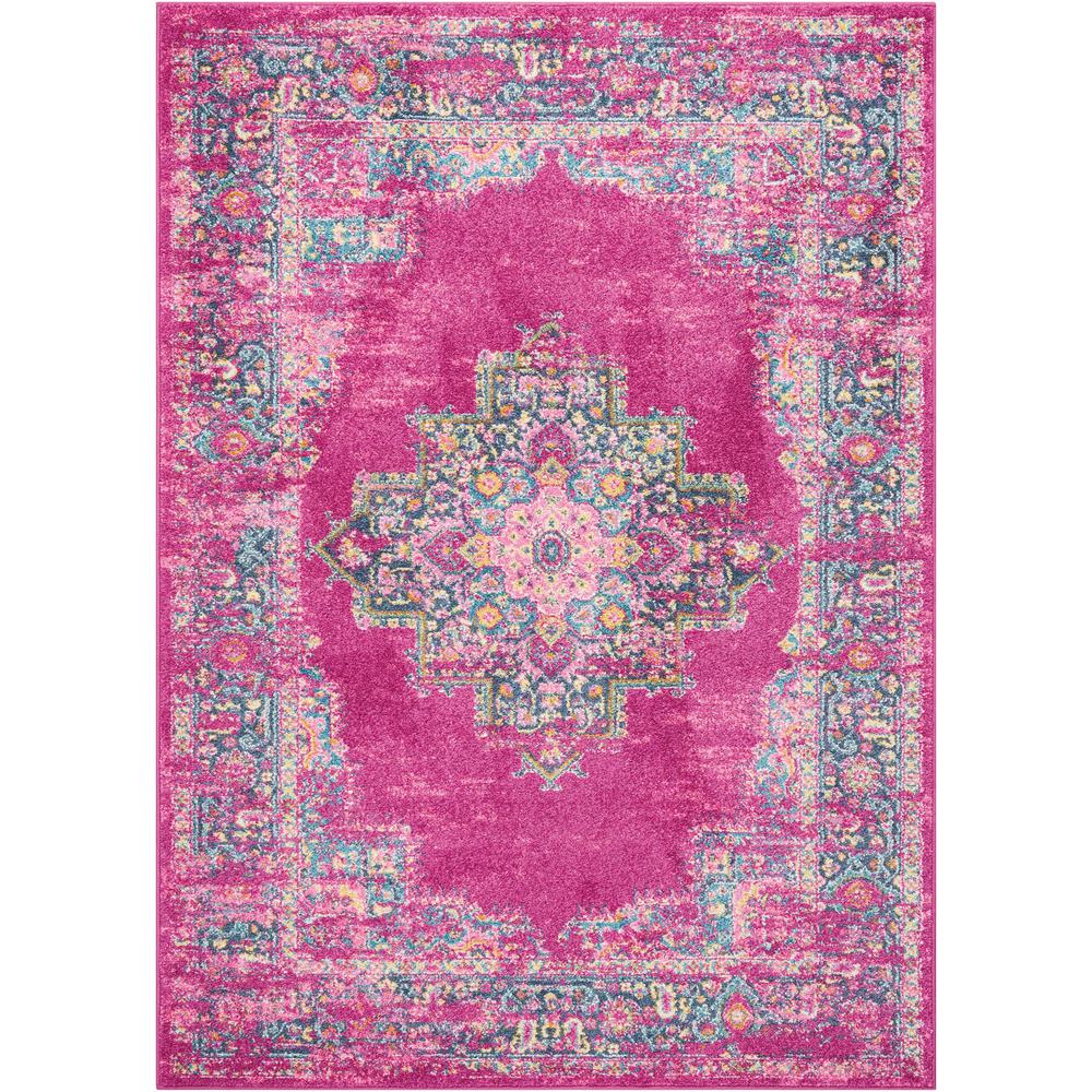 Nourison Pion Fuchsia 5 Ft X 7 Area Rug 387714 The Home Depot