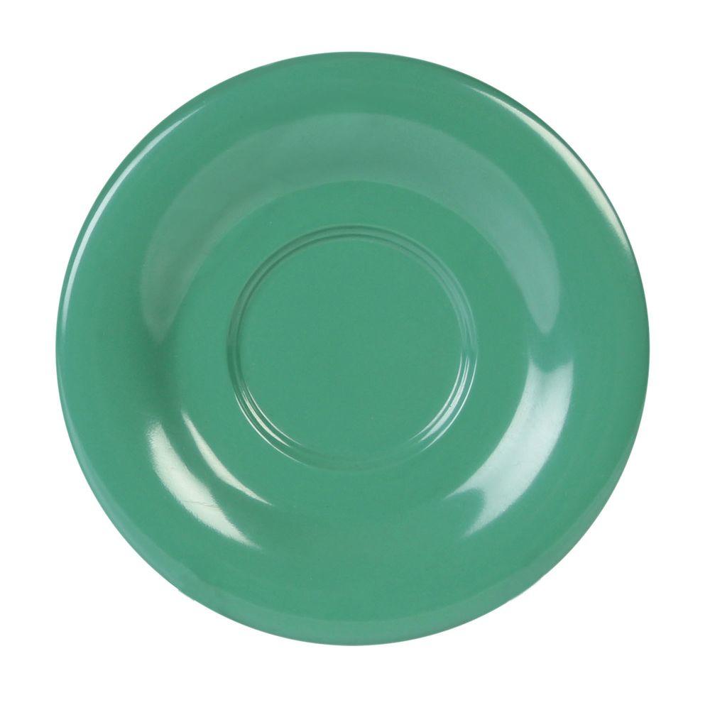 Restaurant Essentials Coleur 5-1/2 in. Saucer for Cr313/Cr5044/Ml901/Ml9011 in Green (12-Piece)