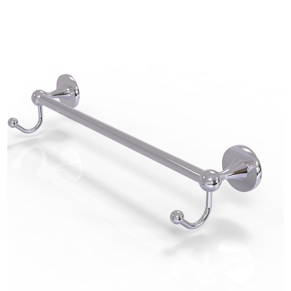 Allied Br Shadwell Collection 18 In Towel Bar With Integrated Hooks Polished Chrome Allied Br Shadwell Collection 18 In Towel Bar With Integrated Hooks Polished Chrome