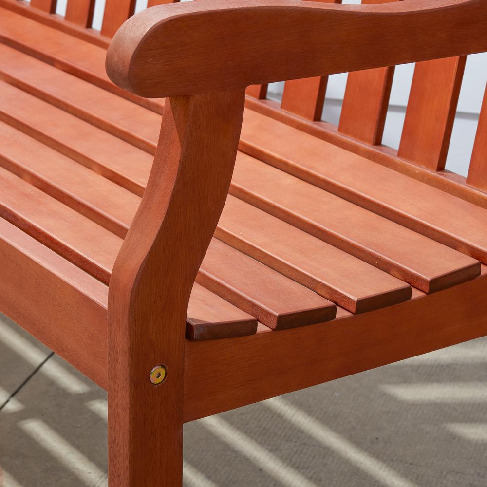 Vifah Marley 2 Seater Patio Bench V208e The Home Depot