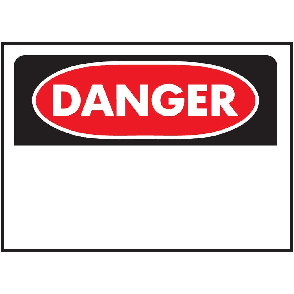 Hy-ko 10 In. X 14 In. Plastic Danger Blank Sign-523 - The Home Depot