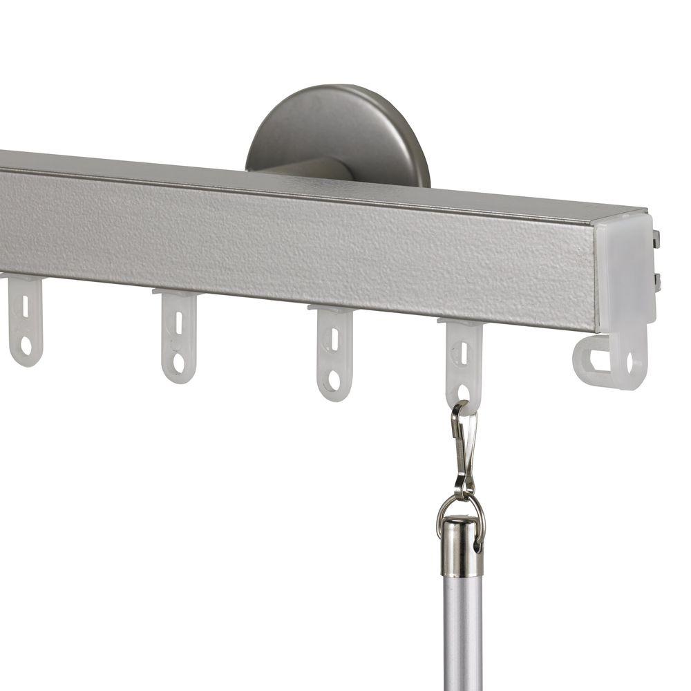 Art Decor Nexgen Non Telescoping 120 In Aluminum Traverse Rod In