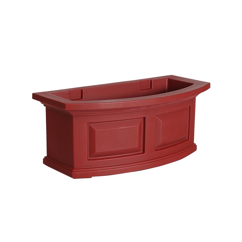 Mayne Fairfield 11 in. x 48 in. Clay Polyethylene Window Box5823C