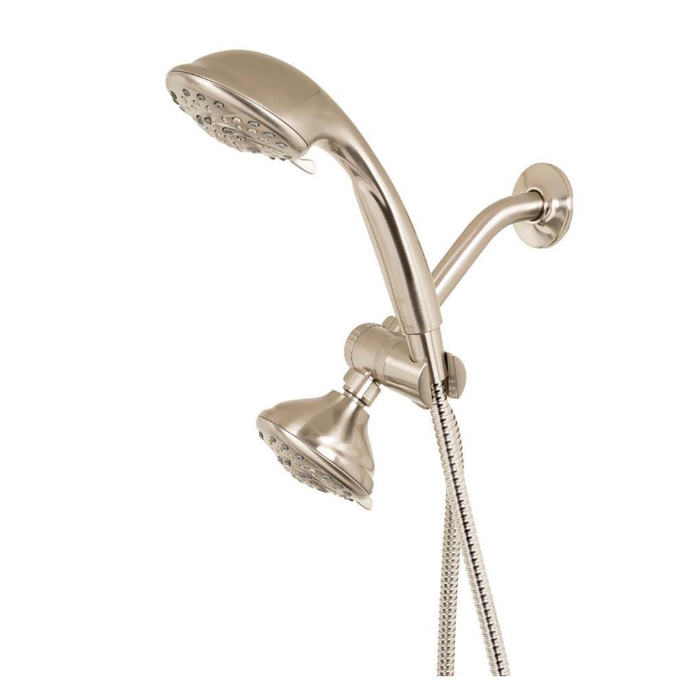 Glacier Bay 5spray 5 in. Dual Shower Head and Handheld Shower Head in