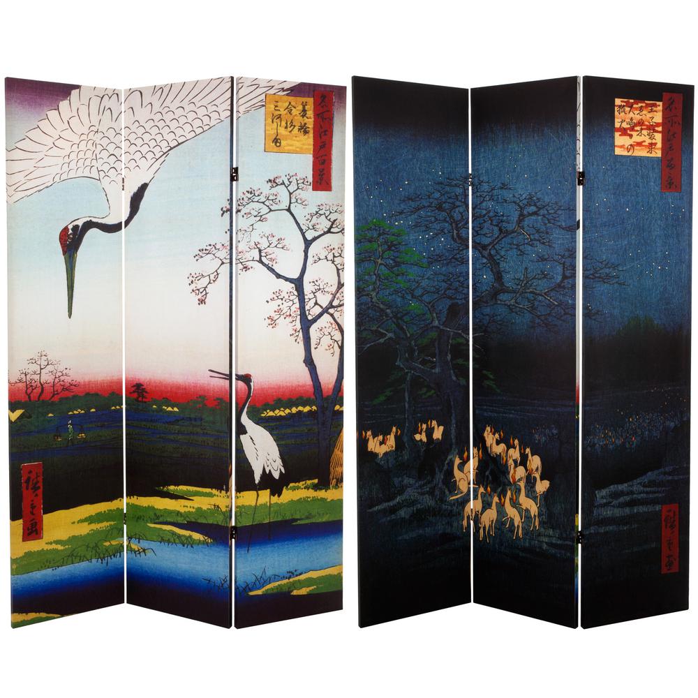 6 ft. Printed 4Panel Room DividerCANDOOR4P The Home Depot