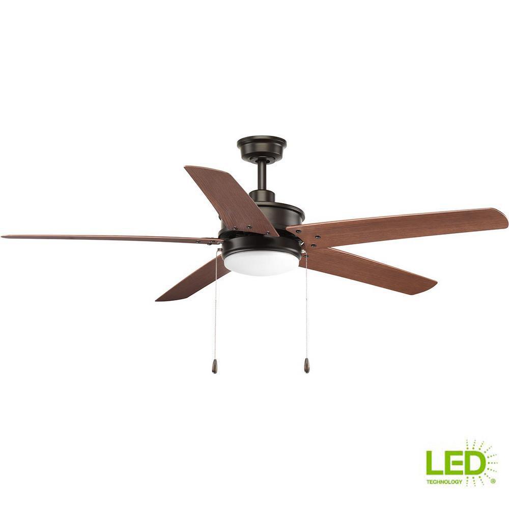 Progress Lighting Whirl Collection 60 In Led Antique Bronze Ceiling Progress Lighting Whirl Collection 60 In Led Antique Bronze Ceiling Fan