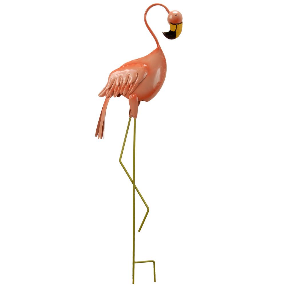 Yard Flamingo Metal Garden Statues Outdoor Decor The Home